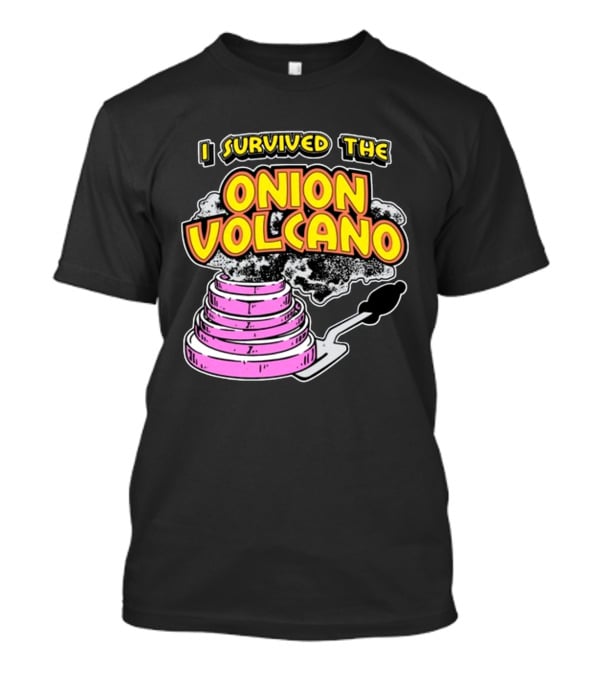 I Survived The Onion Volcano Hibachi Grill Smoke Spatula Scene T-Shirt
