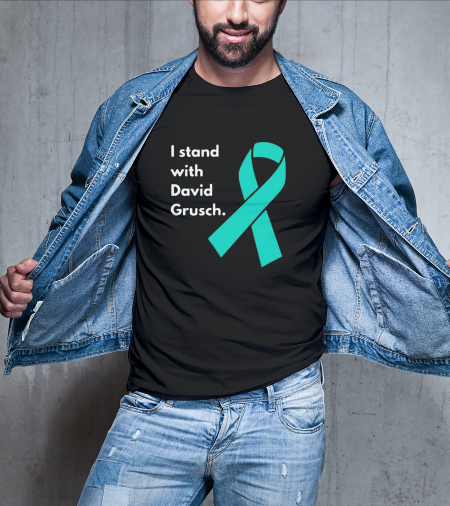 I Stand With David Grusch Teal Awareness T-Shirt