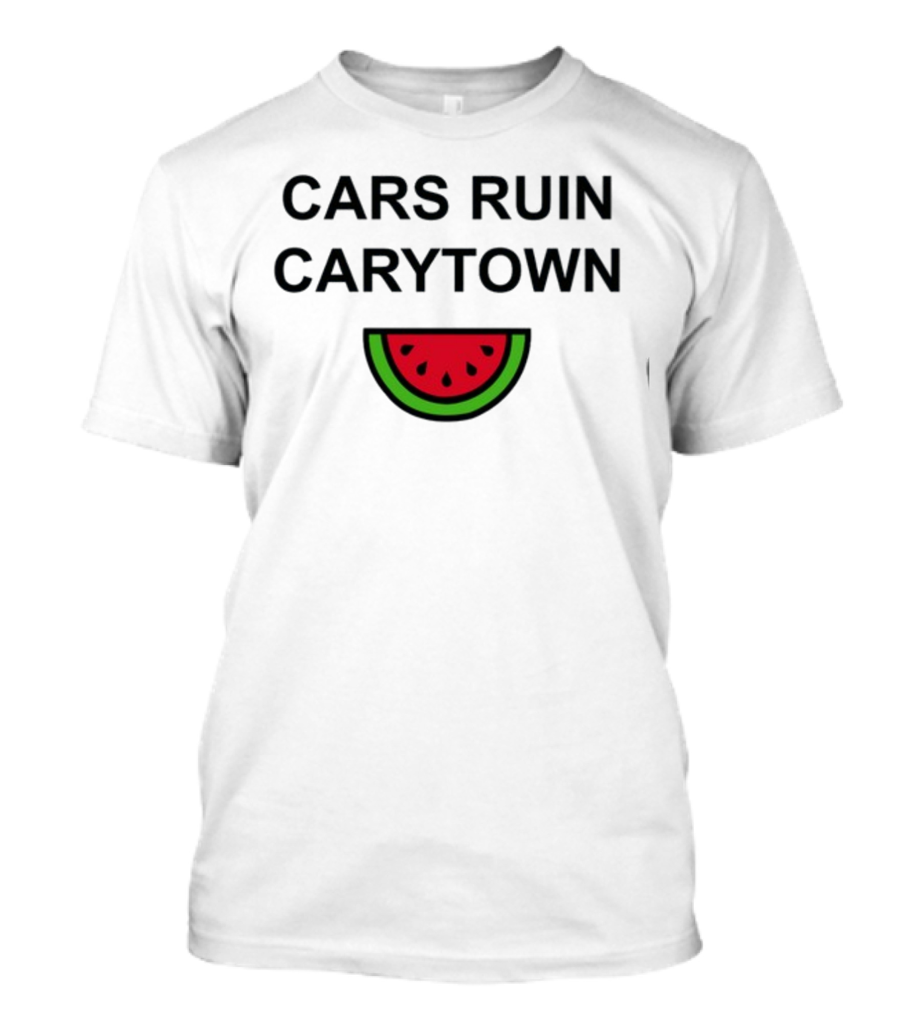 Cars Ruin Carytown Watermelon Slice Image T-Shirt