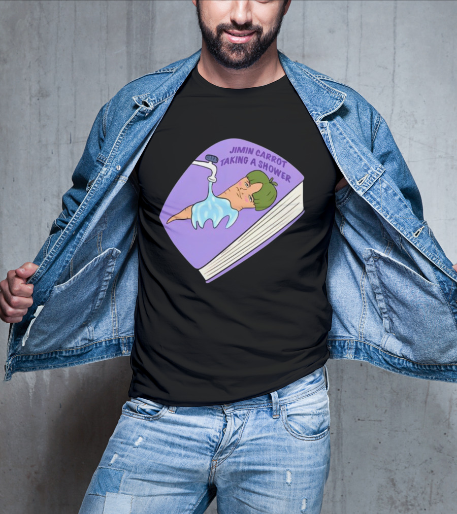 Jimin Carrot Taking A Shower Book T-Shirt