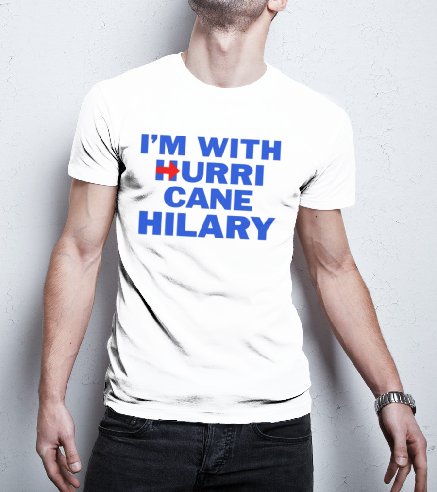 I'm With Hurricane Hilary Arrow Icon T-Shirt