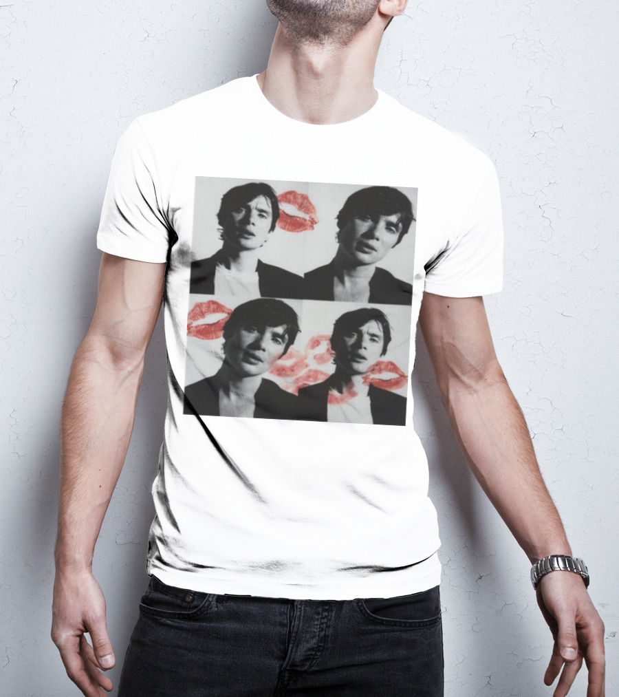 Mustardyardpress Cillian Photobooth Kiss Prints T-Shirt