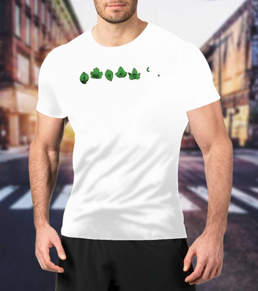 Leaf People Drift Just Like The Leaves Gamepad Dice Crossbones Skull Potion Icon Leaves T-Shirt
