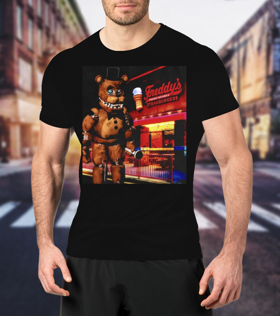 Mamonoworld Funny Bear Freddy's Frozen Custard And Steakburgers Bear T-Shirt
