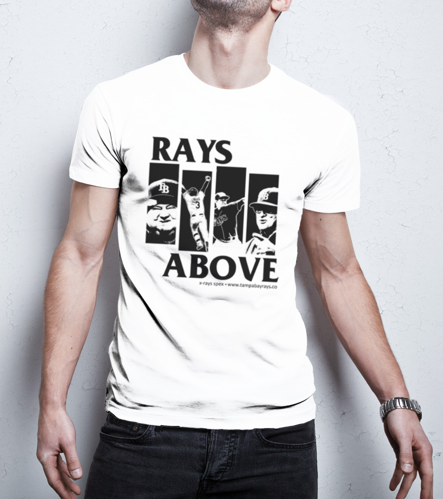 Rays Above Tampa Bay Baseball TB Logo Players T-Shirt