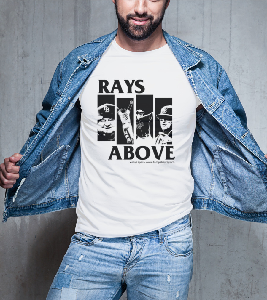Rays Above Tampa Bay Baseball TB Logo Players T-Shirt