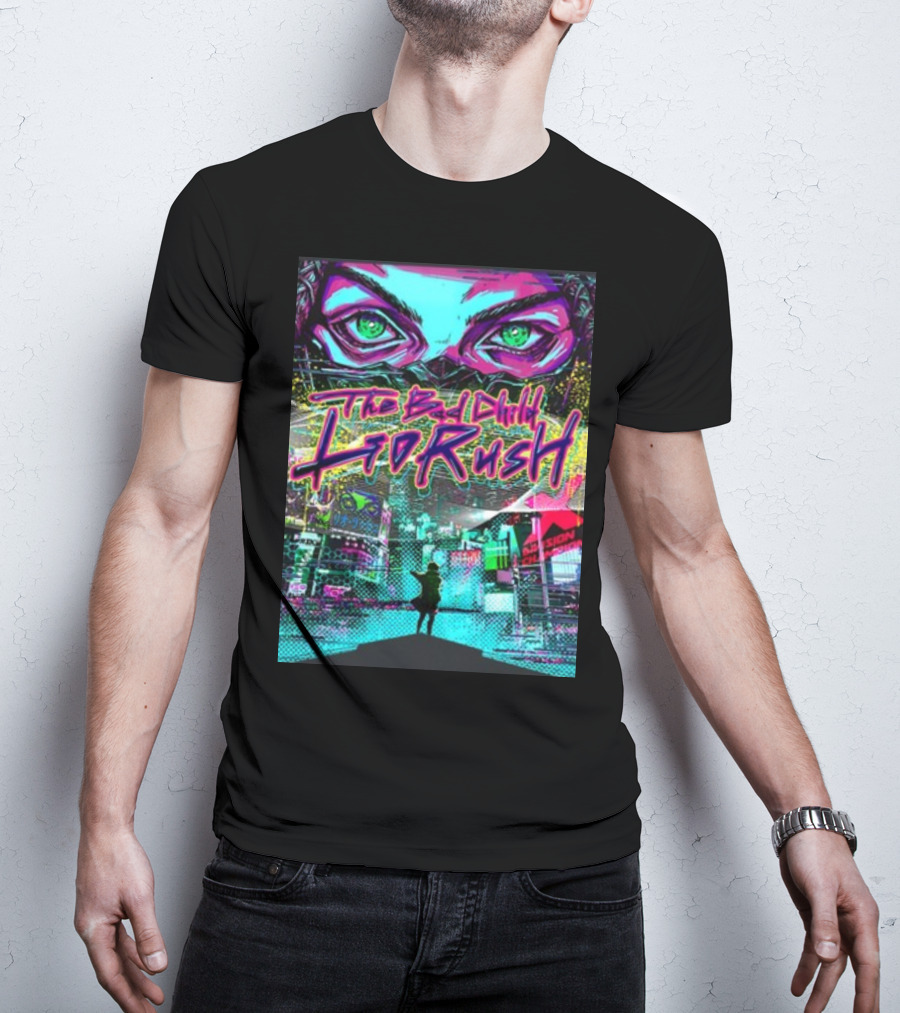 The Bad Child Lio Rush Cyber Punk Tokyo Neon Streetscape T-Shirt