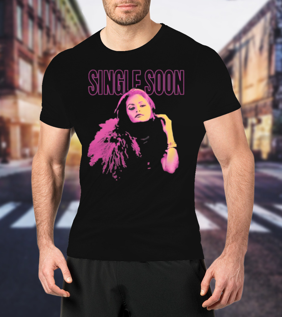 SINGLE SOON Fashion Icon Pink And Yellow T-Shirt
