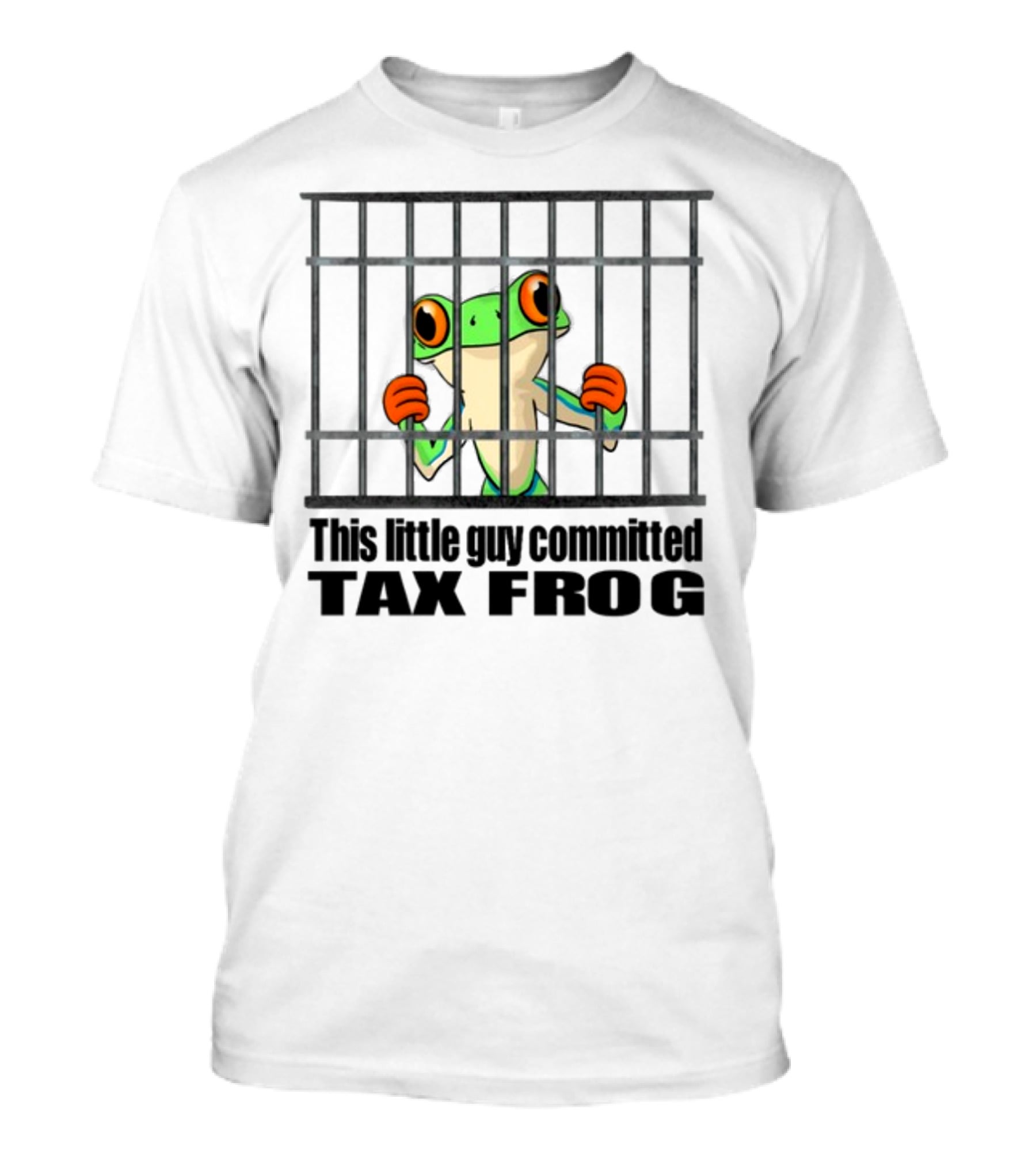 This Little Guy Committed Tax Frog Behind Bars T-Shirt