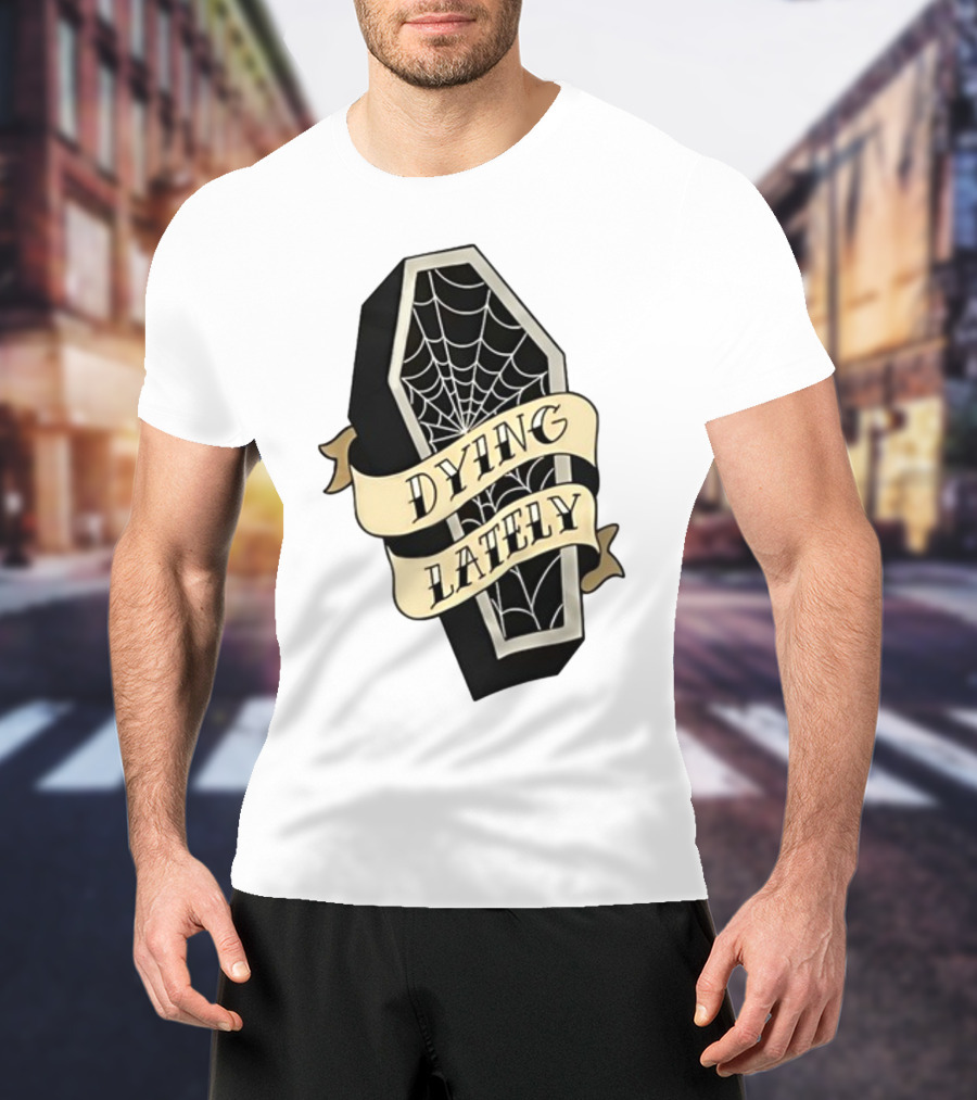 Iamjakehill Coffin Dying Lately Spiderweb T-Shirt