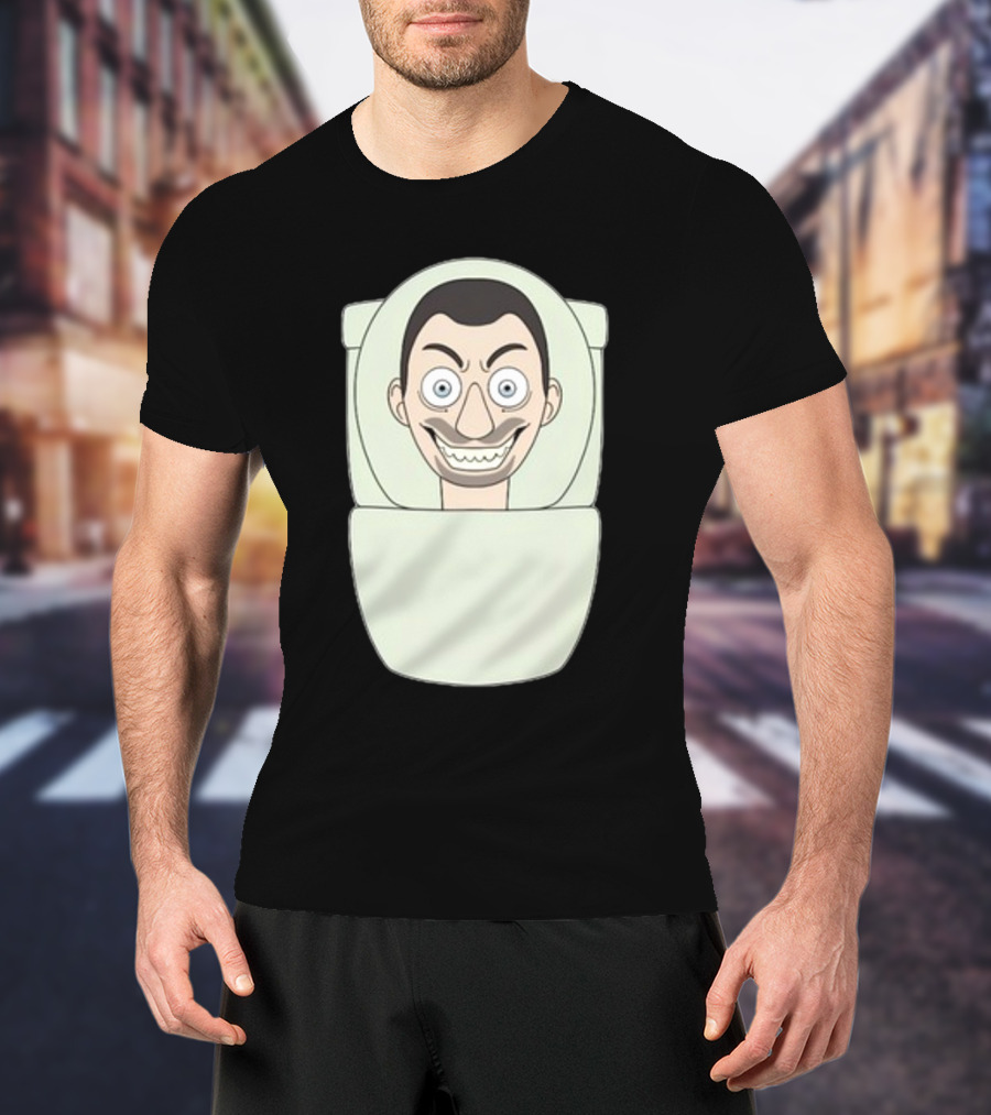 Skibidi Toilet Youtooz New Creepy Toilet Head Meme T-Shirt