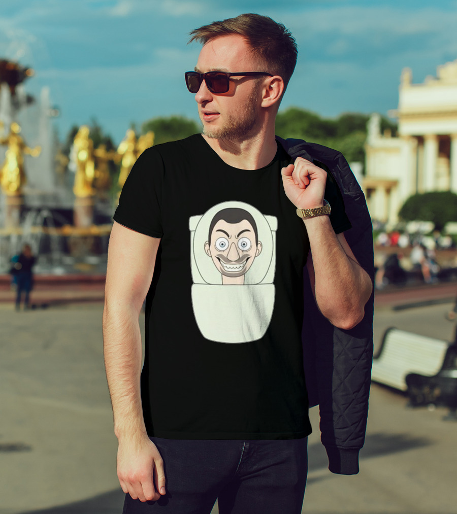 Skibidi Toilet Youtooz New Creepy Toilet Head Meme T-Shirt