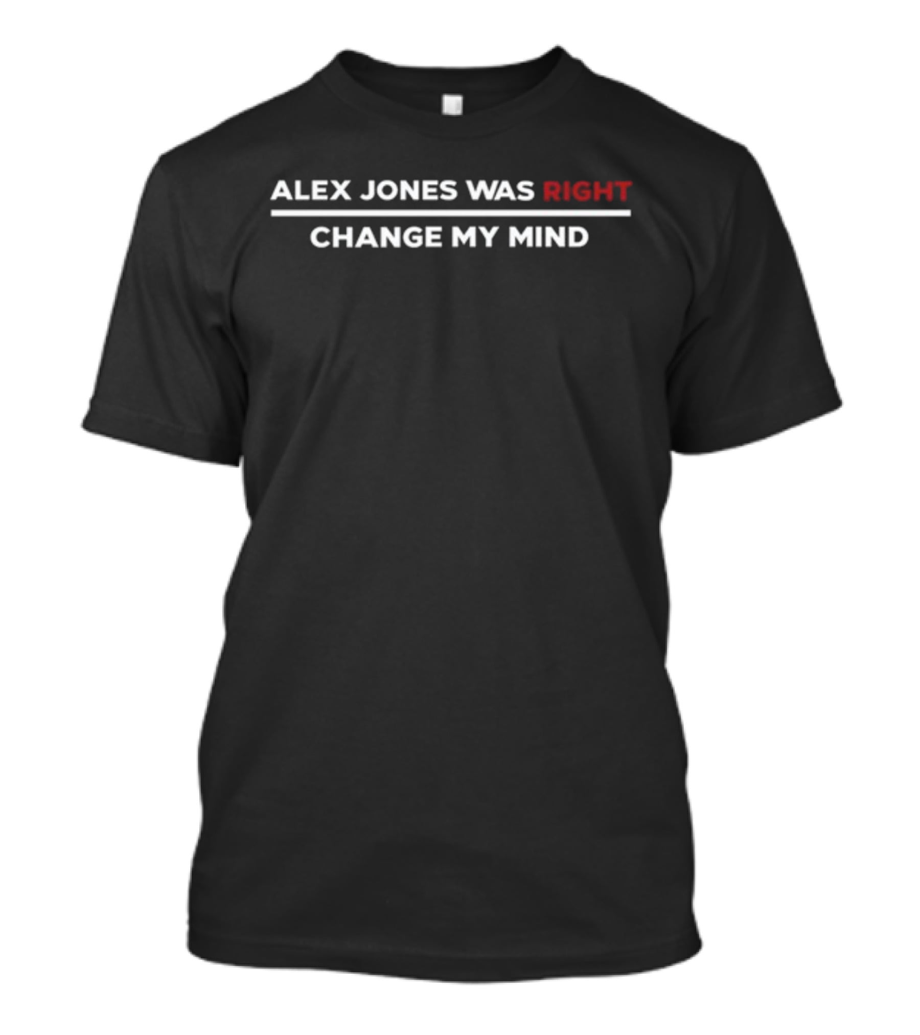 Scrowder Alex Jones Was Right Change My Mind T-Shirt
