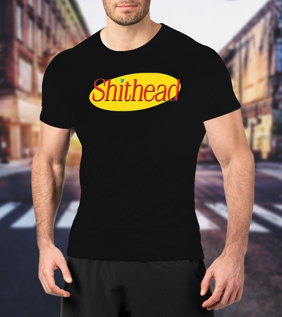 Shithead Yellow Oval T-Shirt