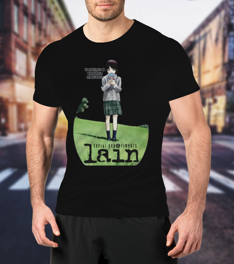 Serial Experiments Lain Everything Is Ok When I Have My Rei Plush T-Shirt