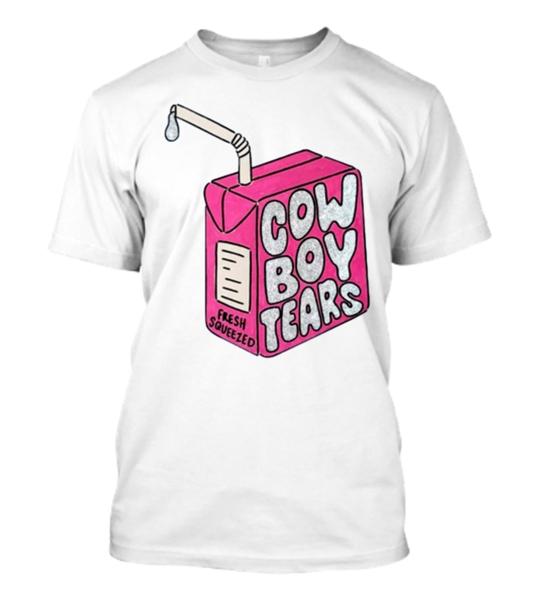 Cowboy Tears Fresh Squeezed Milk Carton T-Shirt
