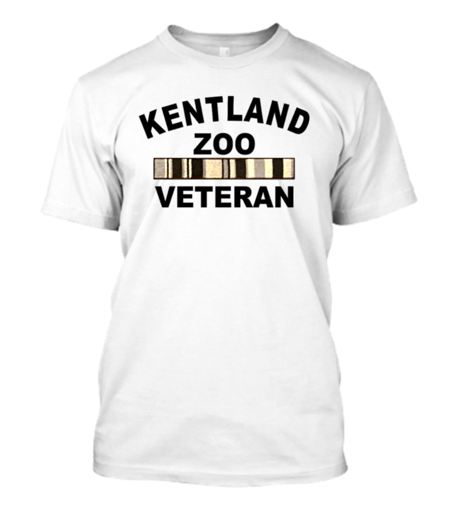 Kentland Zoo Veteran With Gold Bar Accents T-Shirt