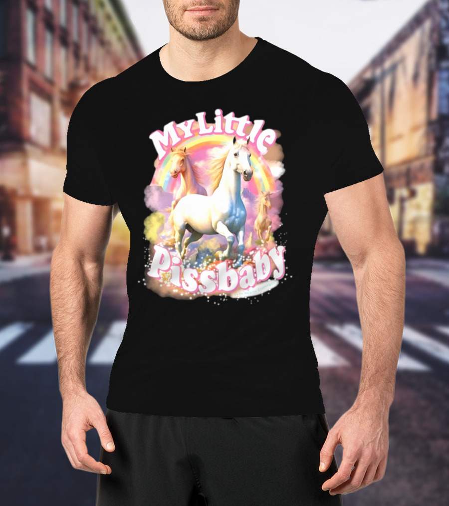 My Little Pissbaby Rainbow Horses T-Shirt