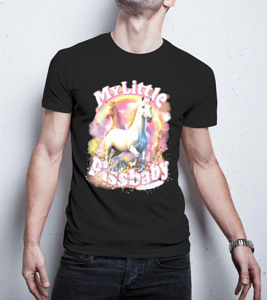 My Little Pissbaby Rainbow Horses T-Shirt