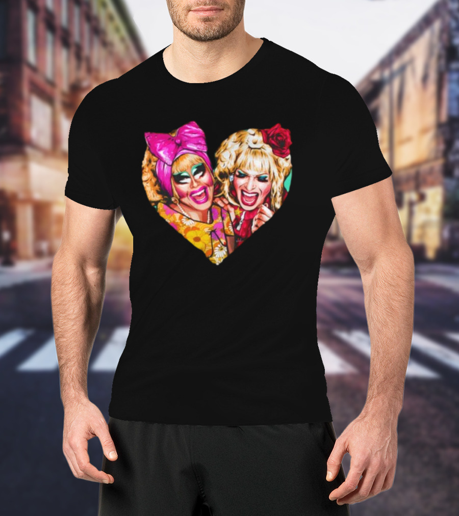 Funny Nordacious Trixie And Katya Heart Shape T-Shirt