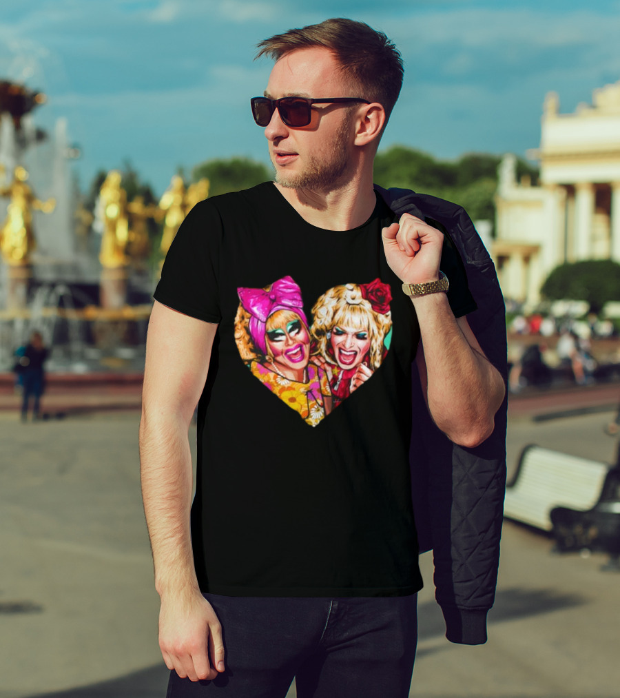 Funny Nordacious Trixie And Katya Heart Shape T-Shirt