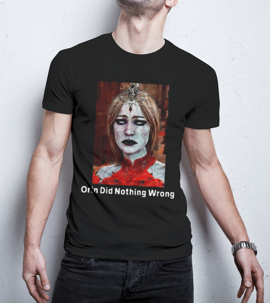 Orin Did Nothing Wrong Mysterious Gothic Character T-Shirt