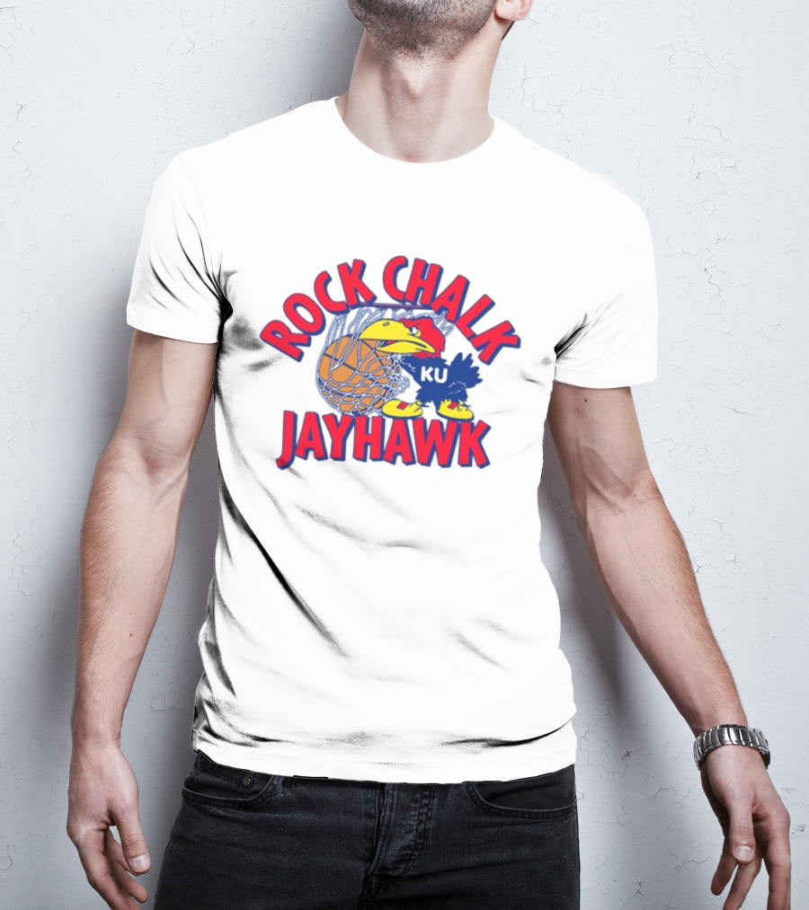 Rodger Sherman Rock Chalk Jayhawk KU Basketball T-Shirt