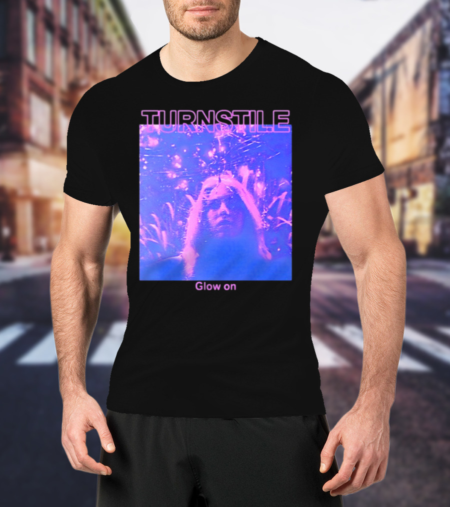 Turnstile Glow On Psychedelic Purple T-Shirt
