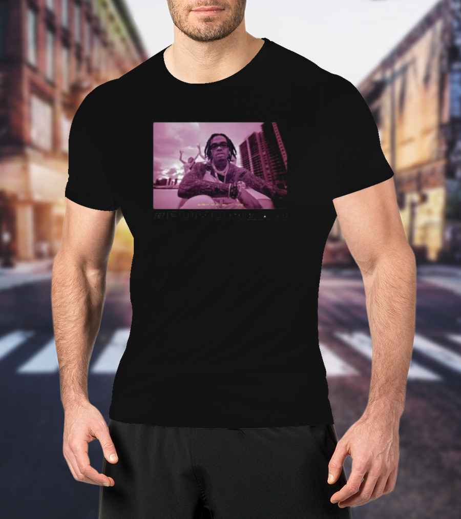 Gunnawunna #Fukumean Urban Style With Pink Tint And Skyline Background T-Shirt