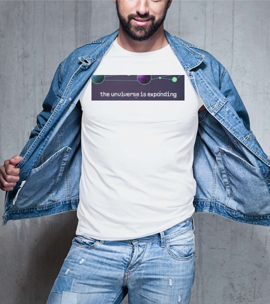 Jo3car The Universe Is Expanding Planets And Cosmic Lines T-Shirt