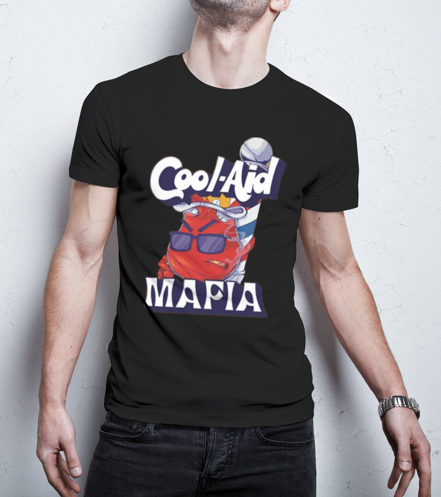 Cool-Aid Mafia Gangster Red Jug Smoking Shades T-Shirt