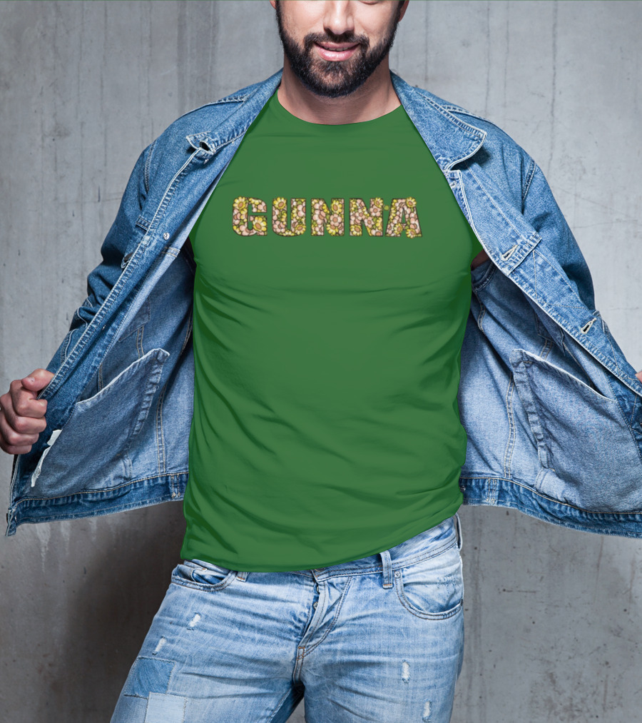 Gunna Wunna Floral Pattern Wun Night Only T-Shirt