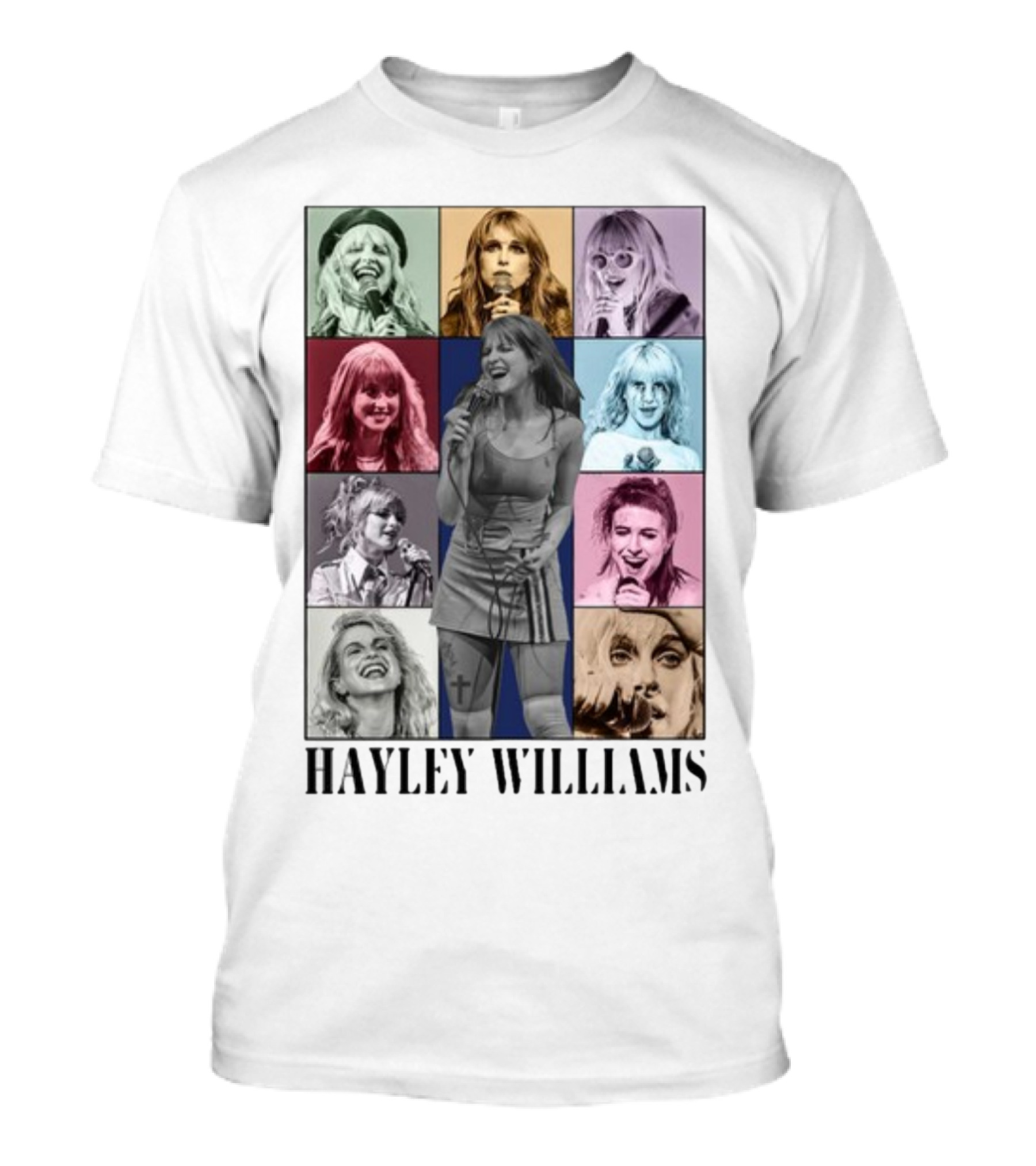 Vuccie Hayley Williams Paramore Collage Pop Art Photos T-Shirt