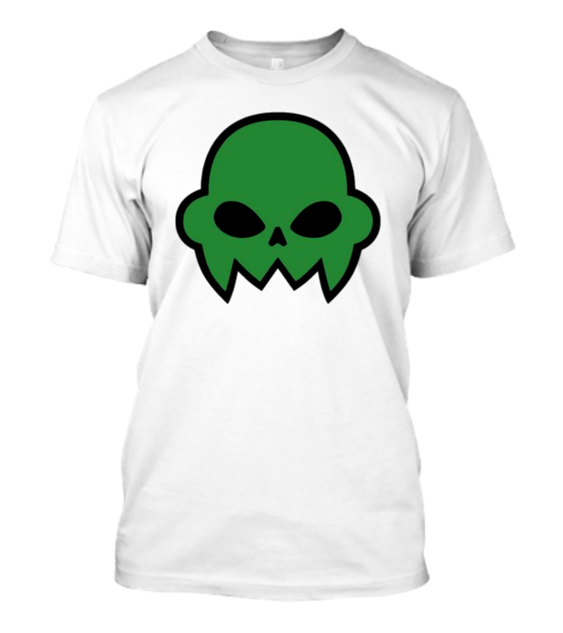 Jake's Green Skull Iconic Halloween Shadow T-Shirt