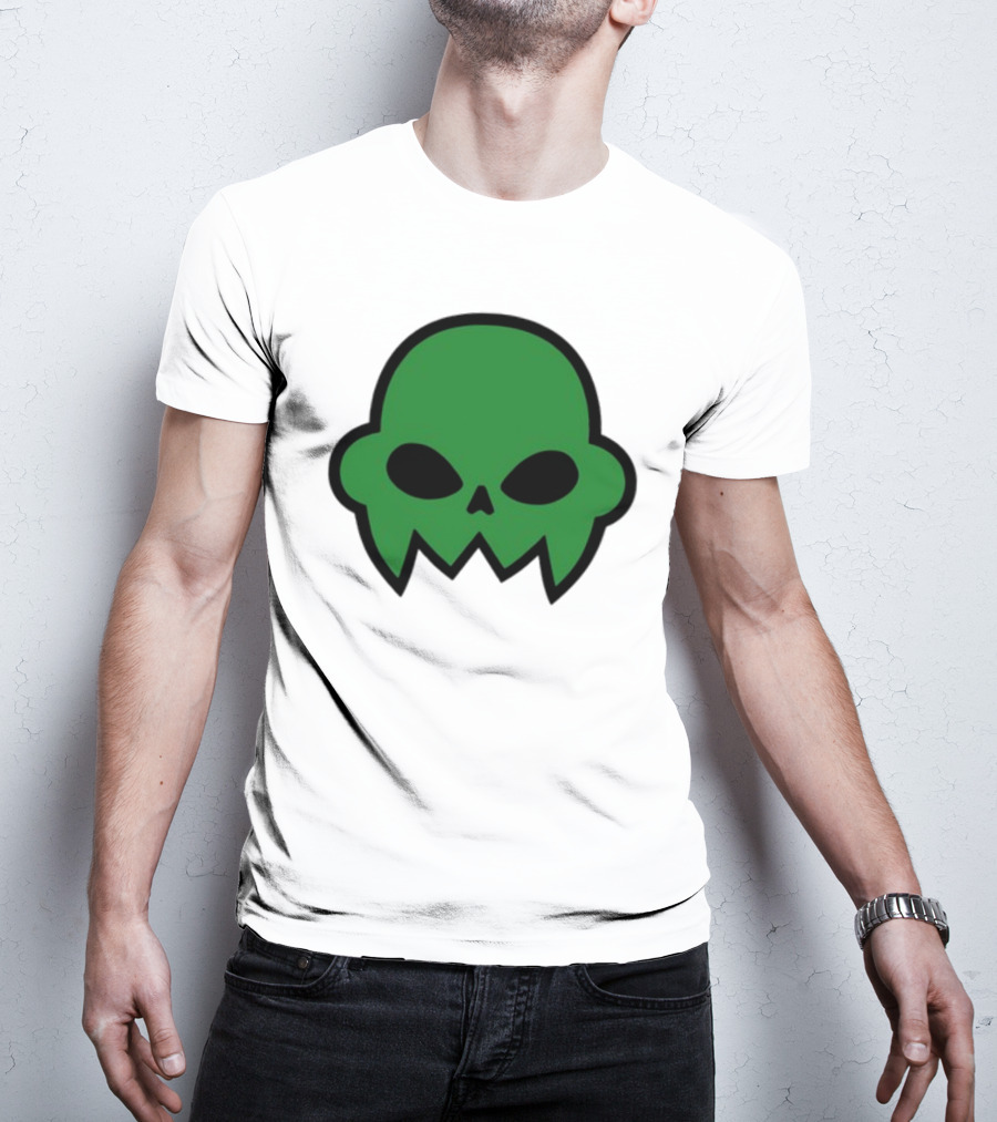 Jake's Green Skull Iconic Halloween Shadow T-Shirt