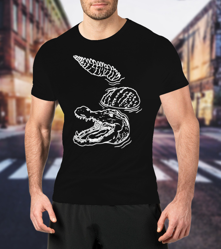 Let's Trip Crocodile Alligators Ice Cream Cone Fusion T-Shirt