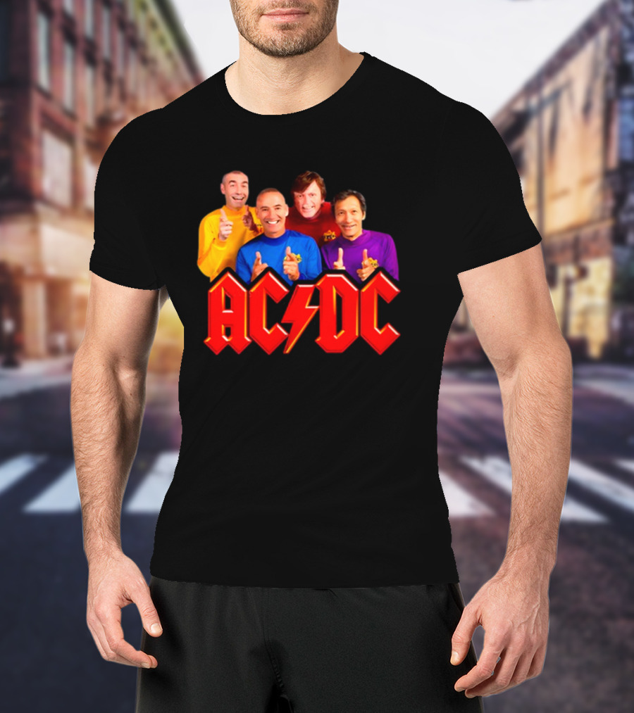 AC/DC Meets The Wiggles For Those About To Wiggle T-Shirt