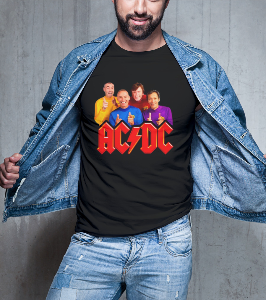 AC/DC Meets The Wiggles For Those About To Wiggle T-Shirt