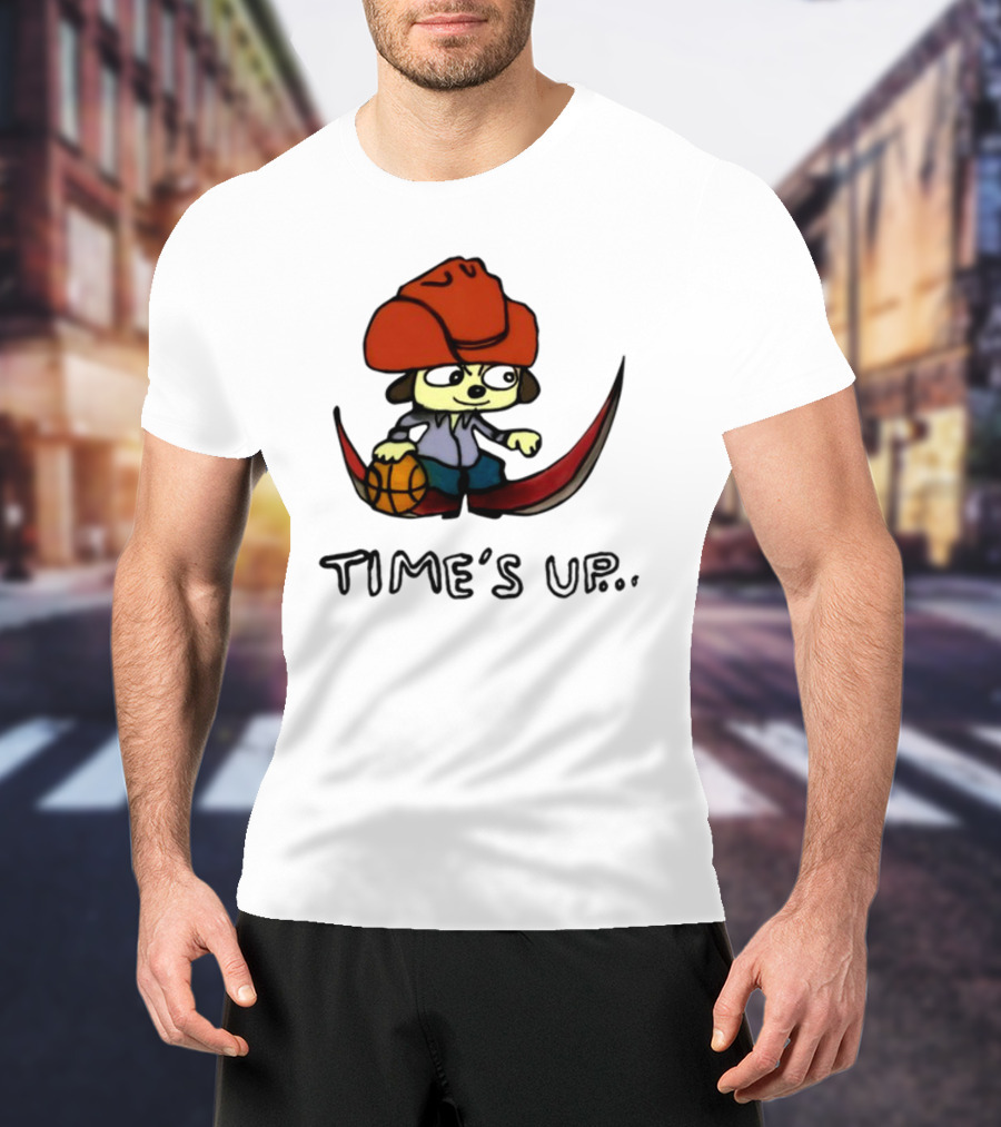 TIME'S UP Parappa The Rapper Basketball Swoosh T-Shirt