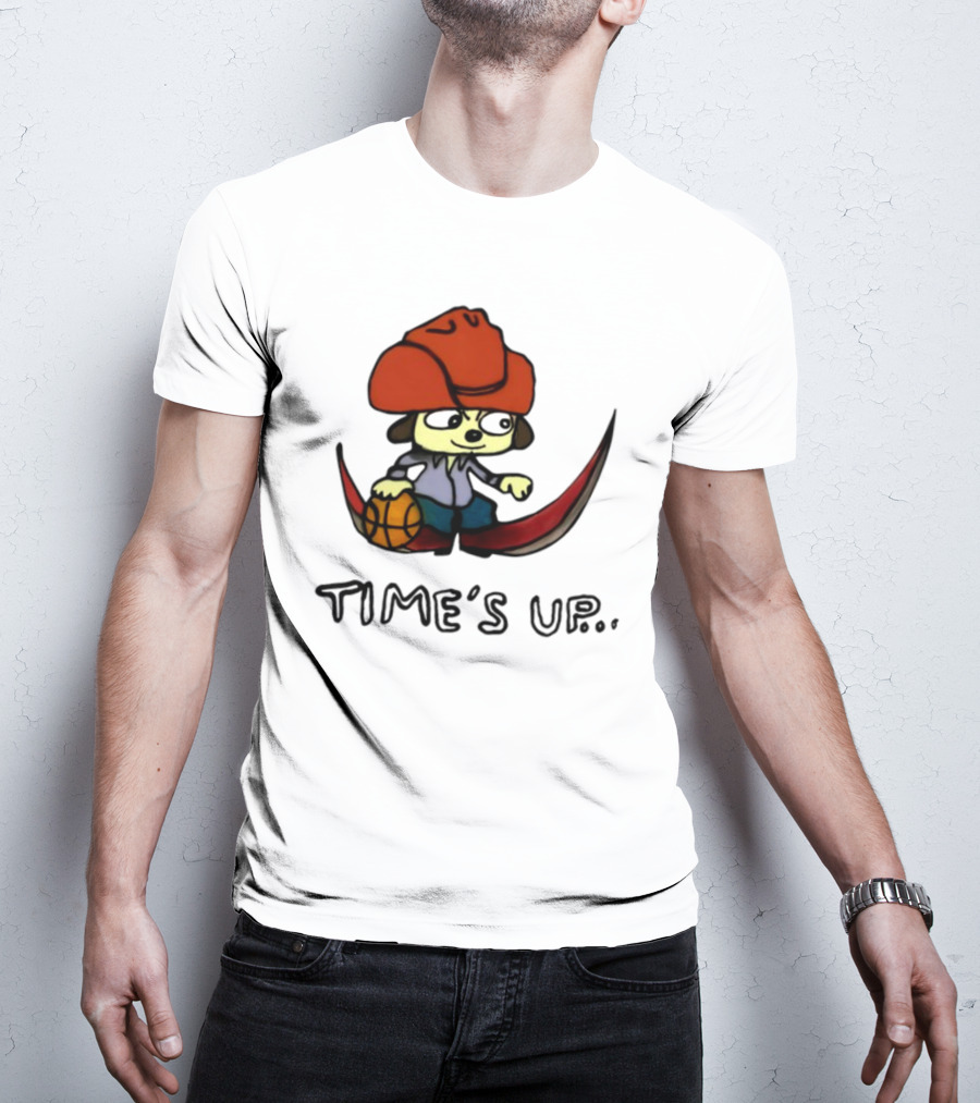 TIME'S UP Parappa The Rapper Basketball Swoosh T-Shirt