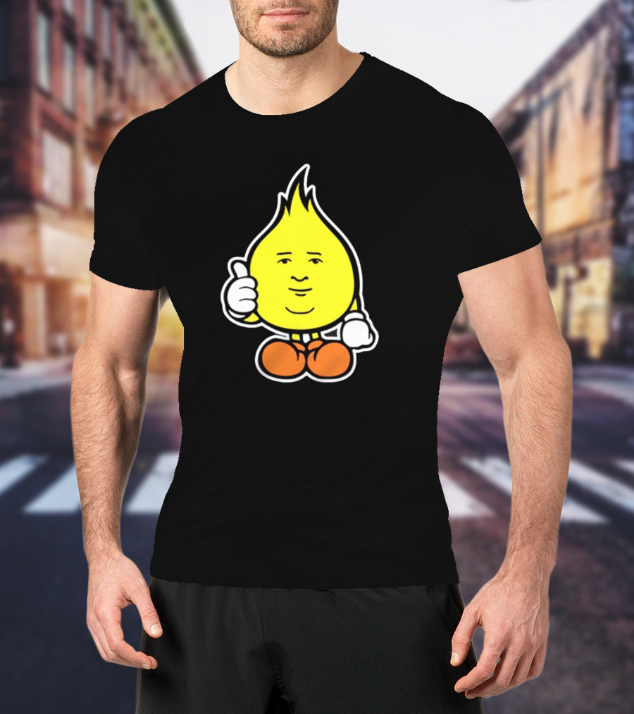 Flamebob Thumbs Up Cartoon Character T-Shirt