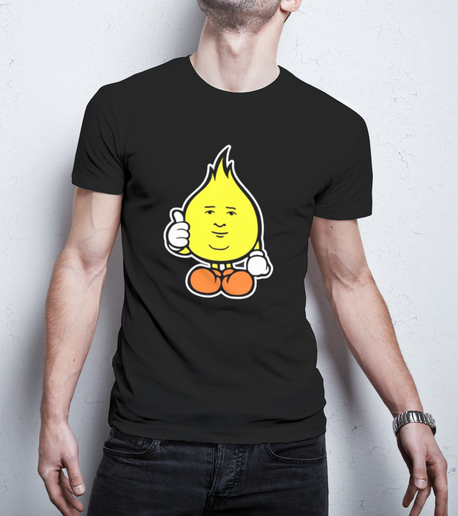 Flamebob Thumbs Up Cartoon Character T-Shirt