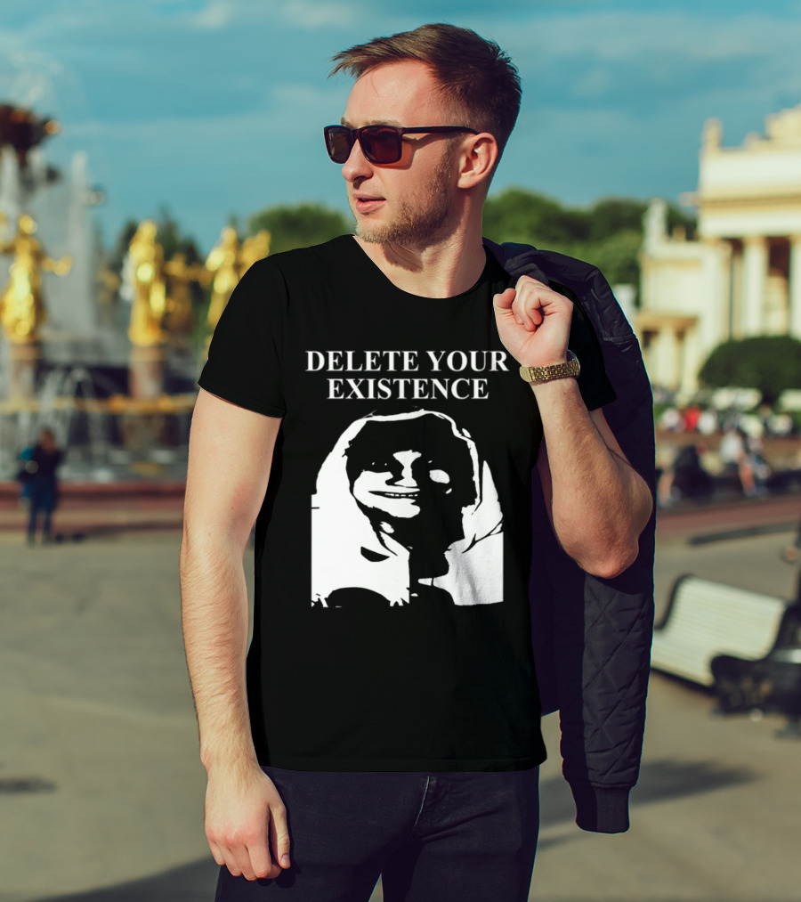 DELETE YOUR EXISTENCE Hoodie Skeleton T-Shirt