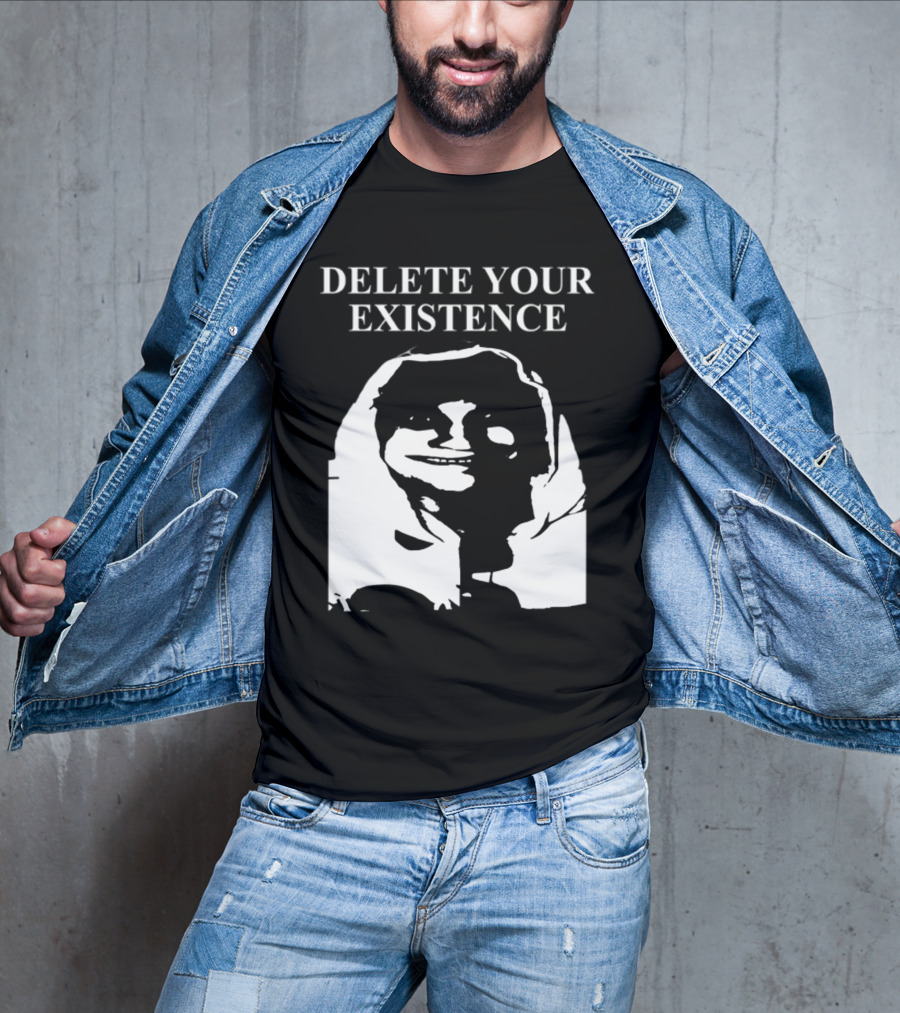 DELETE YOUR EXISTENCE Hoodie Skeleton T-Shirt
