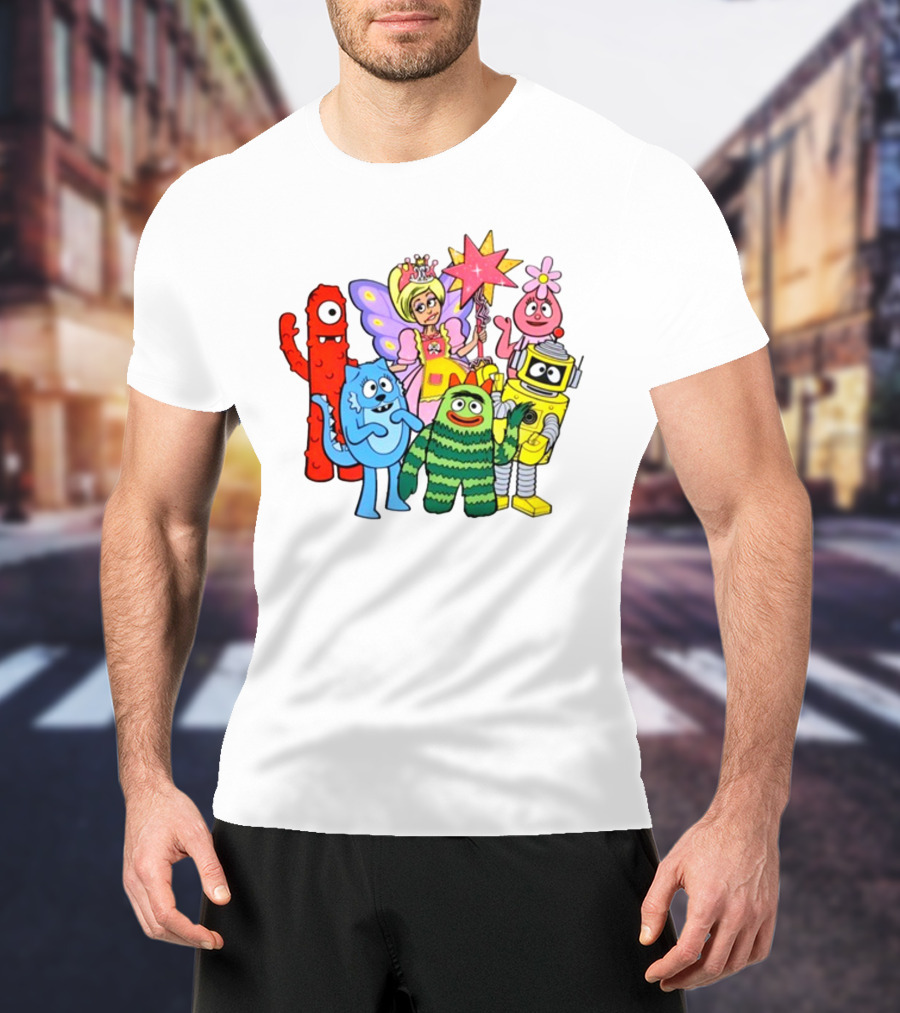 Yogabbagabba Amy Sedaris Yo Gabba Gabba Characters With Princess Star Fairy T-Shirt