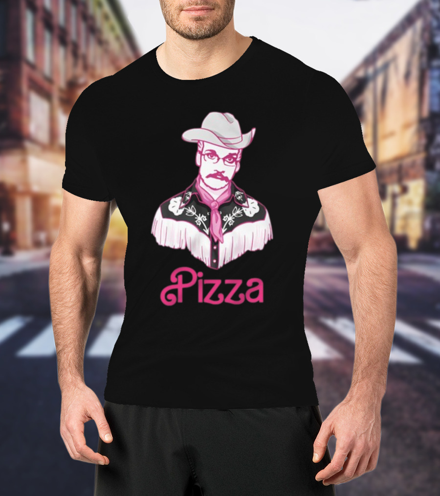 John Pizza Cowboy With Pink Fringe T-Shirt