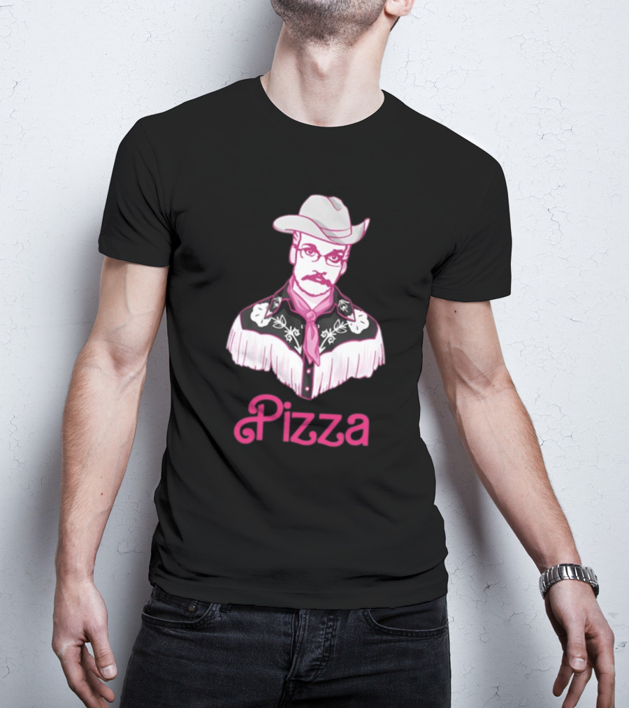 John Pizza Cowboy With Pink Fringe T-Shirt