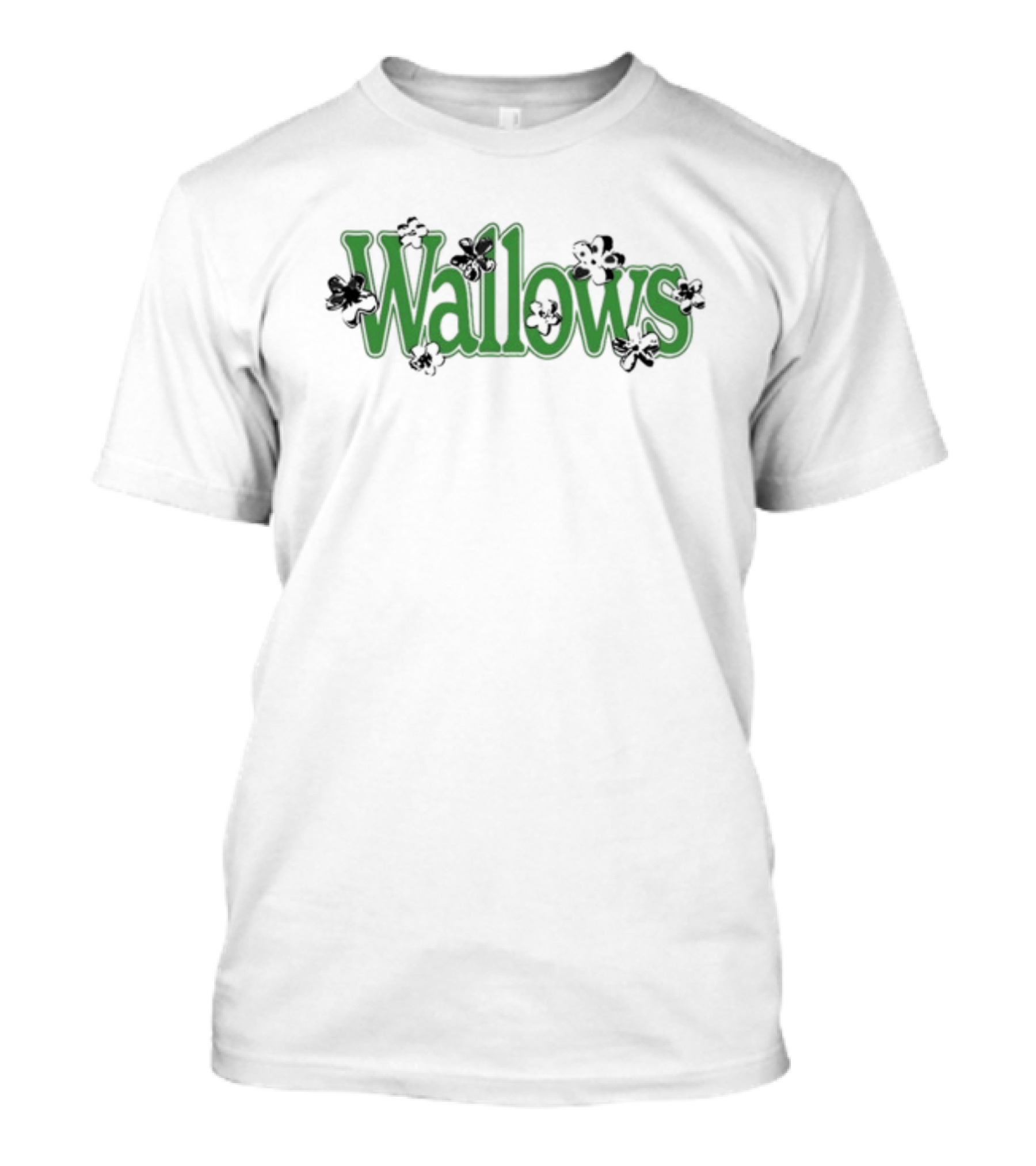 Wallows Green Floral Logo Wallowsmusic T-Shirt