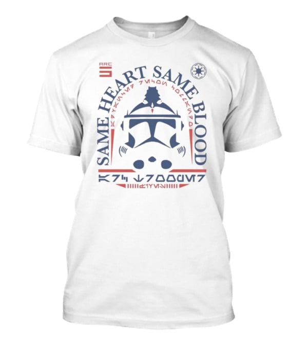ARC Trooper Same Heart Same Blood Star Wars Mandalorian Helmet T-Shirt