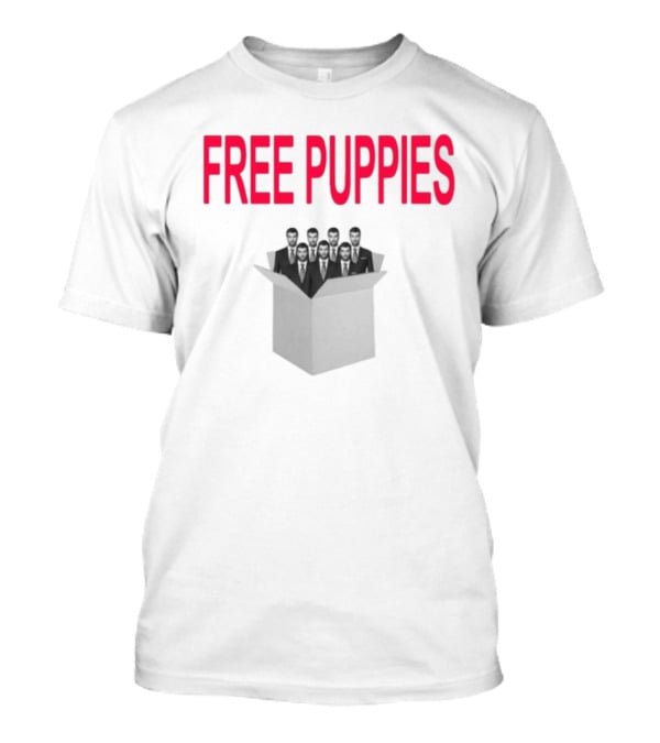 Free Puppies Men In Box T-Shirt